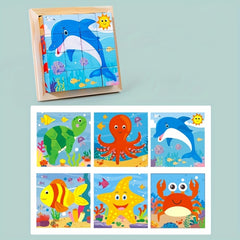 Wooden Block Puzzles for Kids - Montessori Learning Games