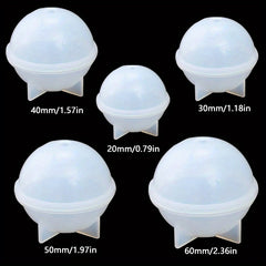 5 Sphere Resin Molds for Epoxy Resin DIY Necklace Jewelry Soap Candle