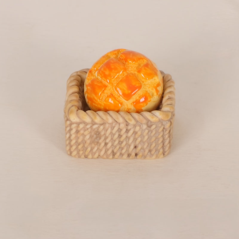 Mini Bread Basket Dollhouse Playset Tools for DIY Scenes