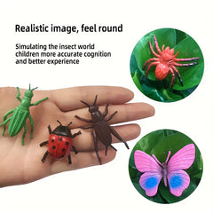 12pcs Mini Insect Animal Set Simulation Educational Puzzle Novelty Toy