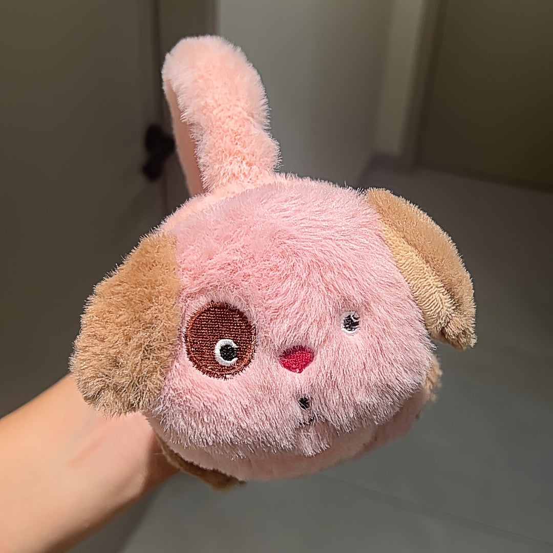 Adorable Cartoon Plush Earmuffs for Women Soft Pink Fuzzy Animal Comfortable Fit