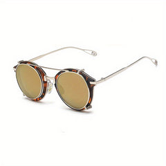 Vintage Steampunk Round Lens Sunglasses