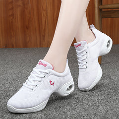Arch Support Mesh Dance Shoes Non Slip Comfortable Air Cushion Shock Absorption