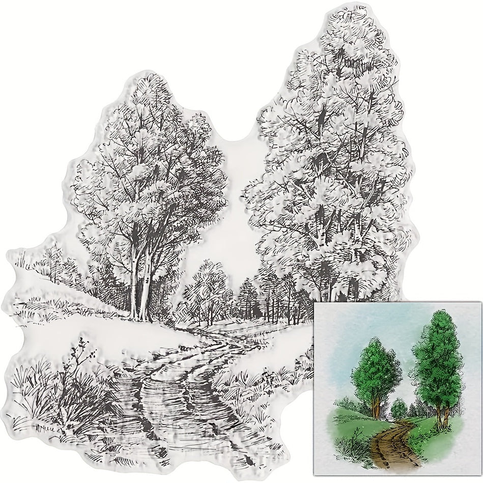 Forest Path Clear Stamps for Card Making and Scrapbooking