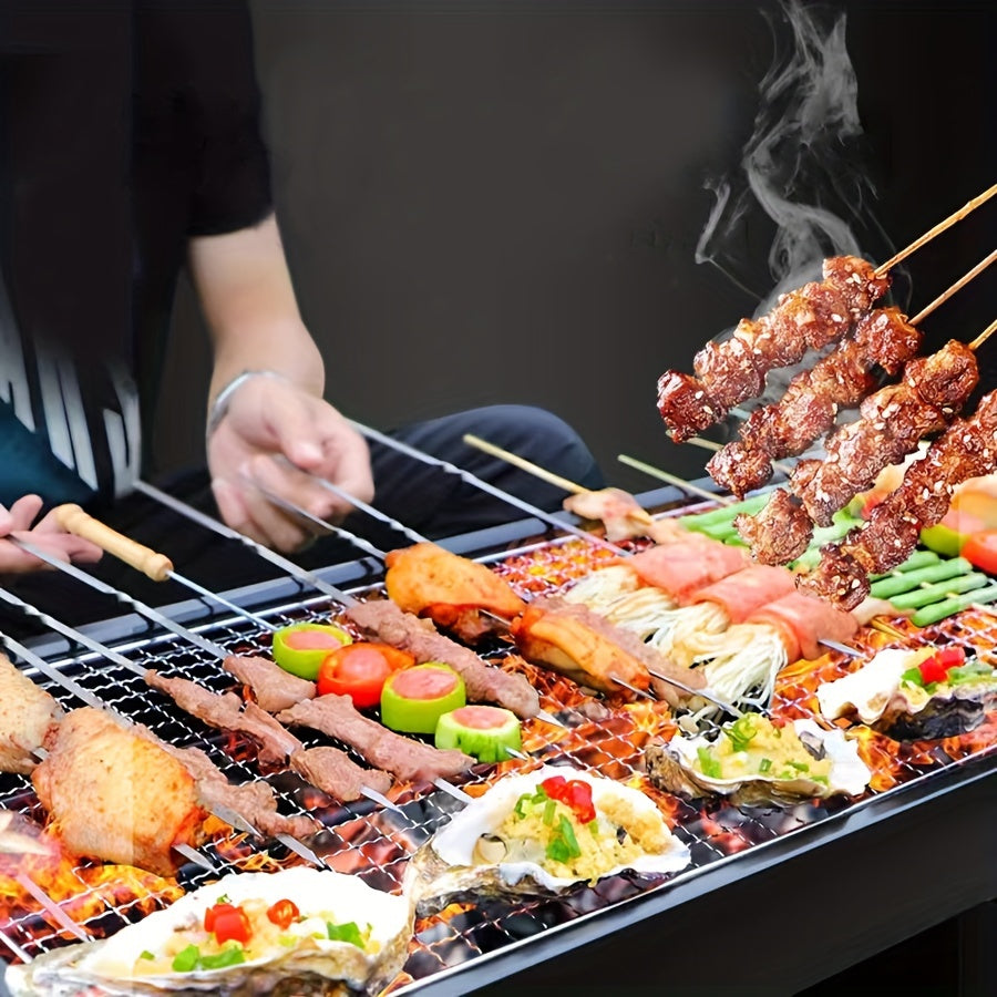 Portable Folding BBQ Grill Outdoor Charcoal Grill Camping Picnic Hiking