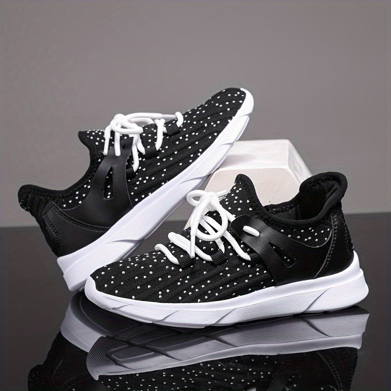 Boy's Breathable Non Slip Sneakers Lace Up Soft Sole Shoes
