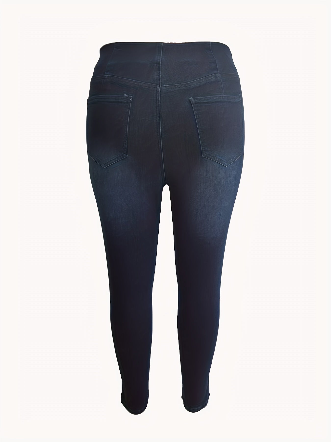 High Waisted Stretch Denim Jeans