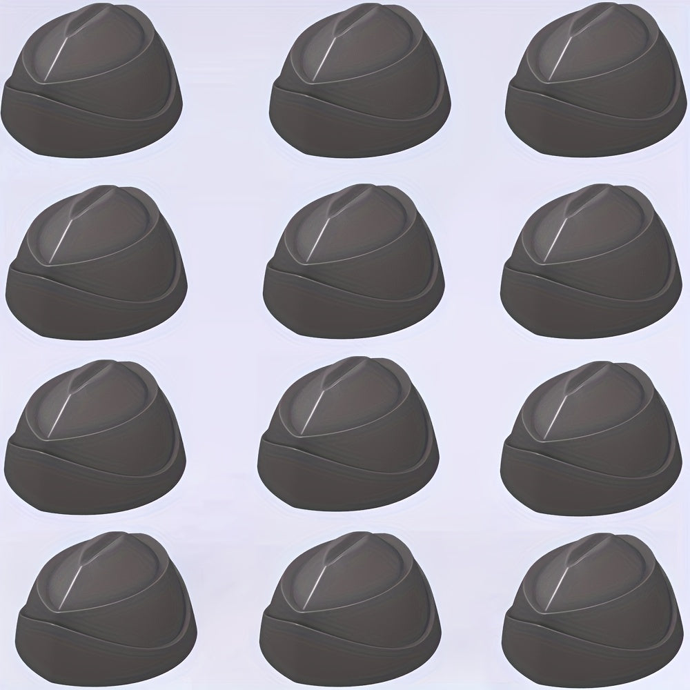 12pcs Mini Character Shaped Military Caps Building Blocks Set