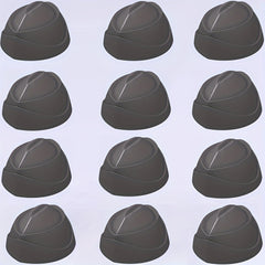 12pcs Mini Character Shaped Military Caps Building Blocks Set