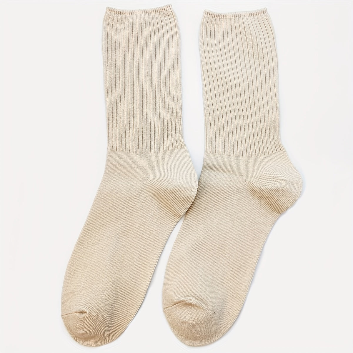 Solid Mid Tube Socks Women's Stockings