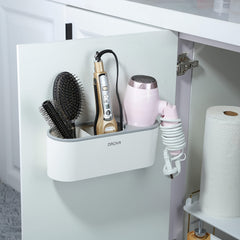 Hair Dryer Holder Bathroom Organizer Inside Cabinet Door Hot Tool Holder