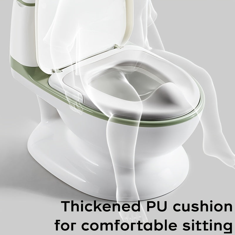 BC Babycare Green Pink Simulated Toilet For 2-6 Years - Water Sound Button