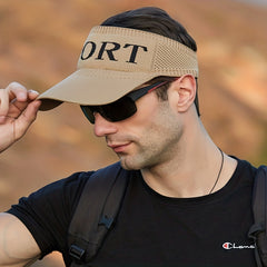 Men's Sports Visor Cap Headgear For Sports Hiking Golf