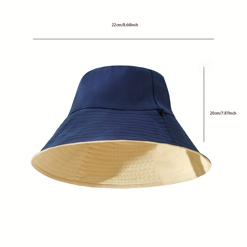 Wide Brim Sun Hat UV Protection Bucket Hat Lightweight Fisherman Cap