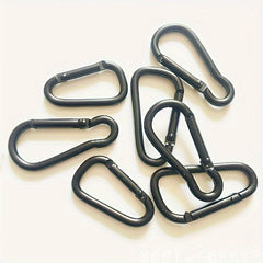 6pcs D Ring Keychain Clip Aluminum Alloy Snap Hook Buckle Keyring