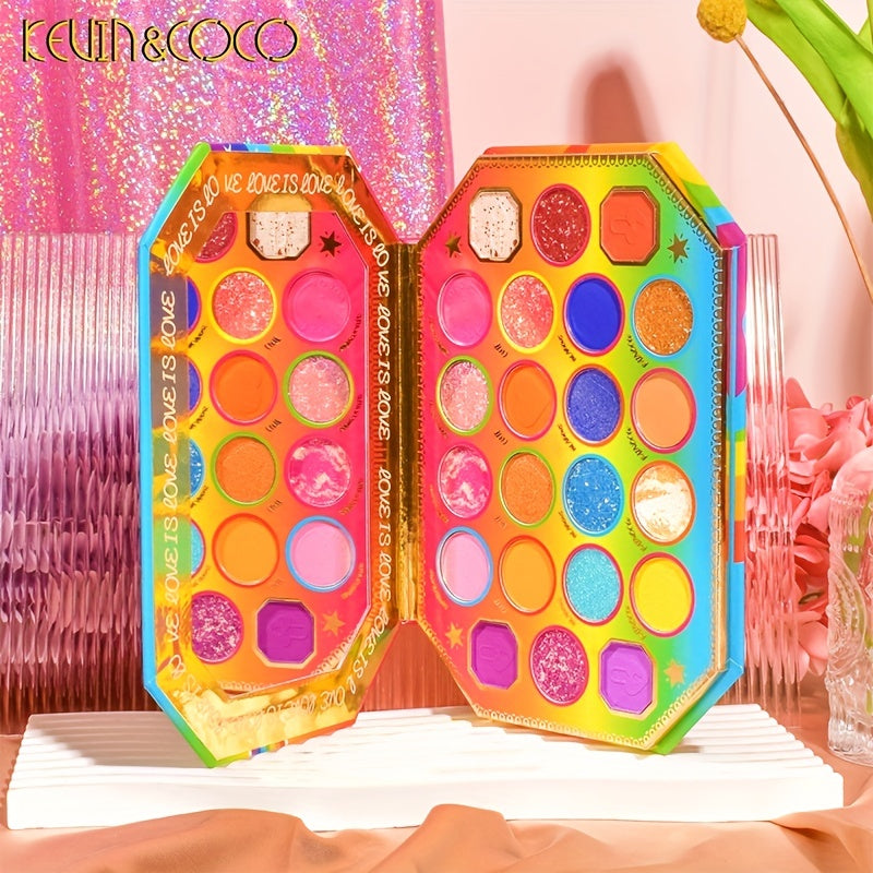 22-Shade Pearly Shimmer Eyeshadow Palette