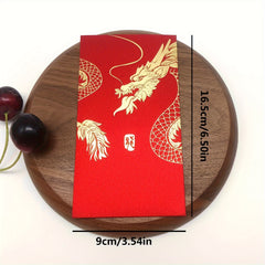 6pcs Year Of The Dragon Red Envelopes Lucky Money Universal Envelope