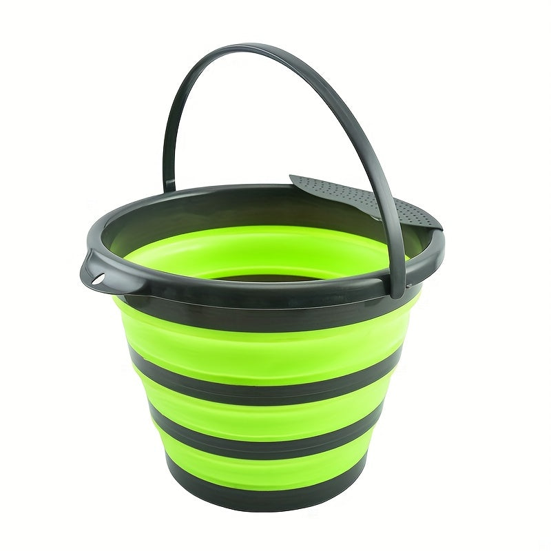 Portable 5L Water Bucket for Camping and Picnics - Foldable and Lightweight