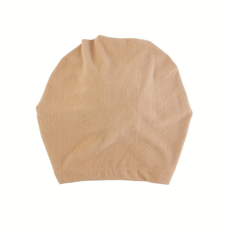 Khaki Twist Knot Turban Cap Lightweight Head Wrap Beanie