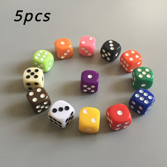 5pcs 16mm Acrylic Dices Chess Piece Accessories