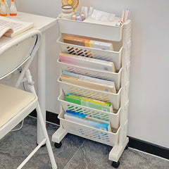 1PC Combinable Office Bookshelf 5-6 Layers Storage Rack