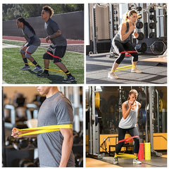 Portable Resistance Bands for Strong Legs & Hands - Gym, Yoga, Home Workouts