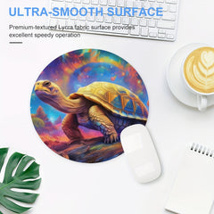 Turtle Round Mouse Mat Mouse Pad Non Slip Rubber Base 7.87 X 7.87 X 0.1inch