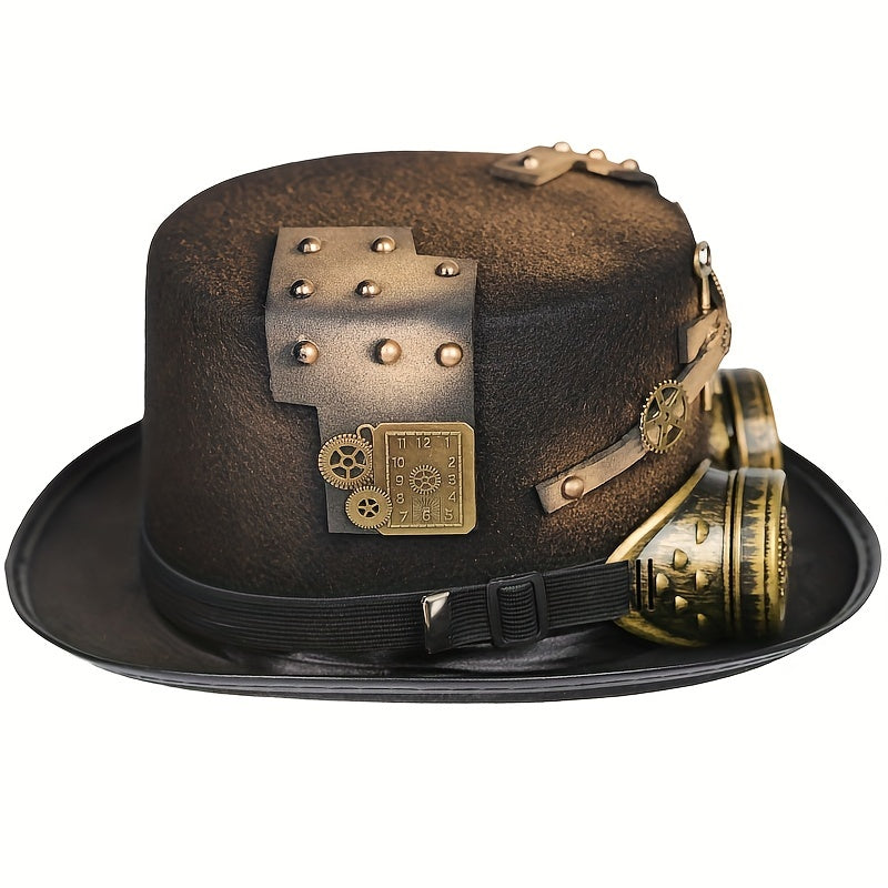 Steam Punk Hat For Kids Glasses Detachable Gothic Role Cosp
