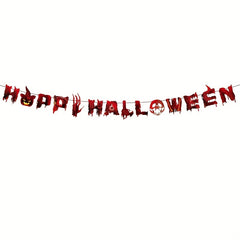 Halloween Pumpkin Ghost Theme Banner Party Decoration Supplies