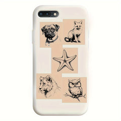 50pcs Retro Animal Sketch Graffiti Stickers for Phone Cases Notebooks Helmets