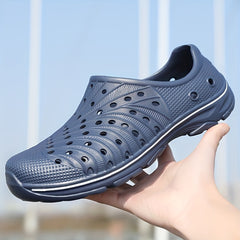 Men's Lightweight Comfy Clogs Hollow Out Non Slip Garden Shoes