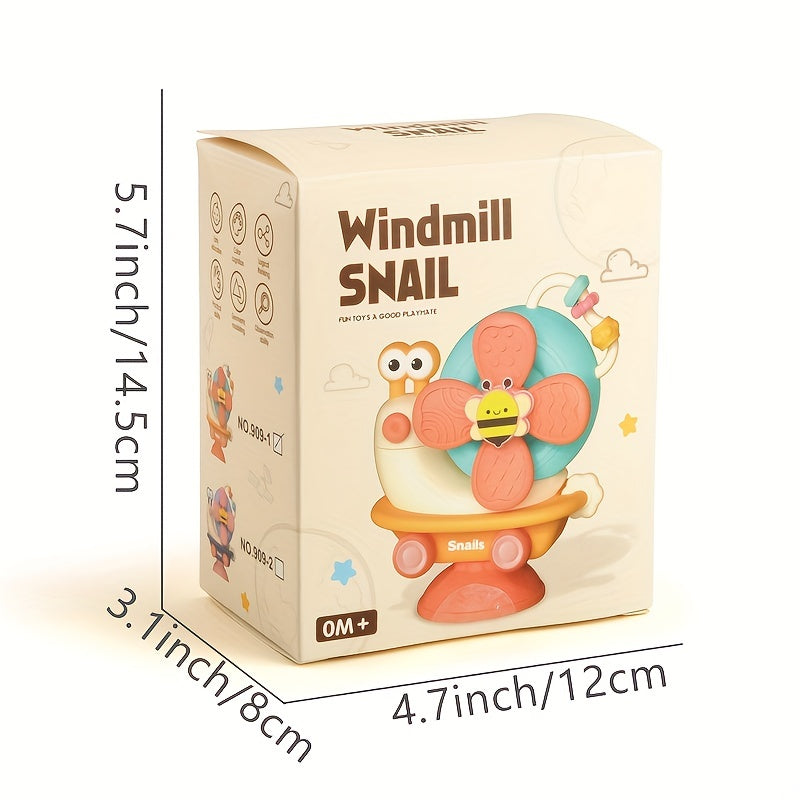 Baby Bath Toy with Suction Cup Spinning Top