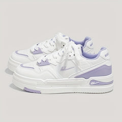 Platform Skate Shoes Colorblock Low Top Sports Shoes