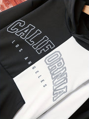 Boy's Clash 2pcs Hoodie & Sweatpants Set CALIFORNjsonIA Print
