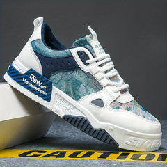Men's Graphic Skate Shoes Lace up Sneakers