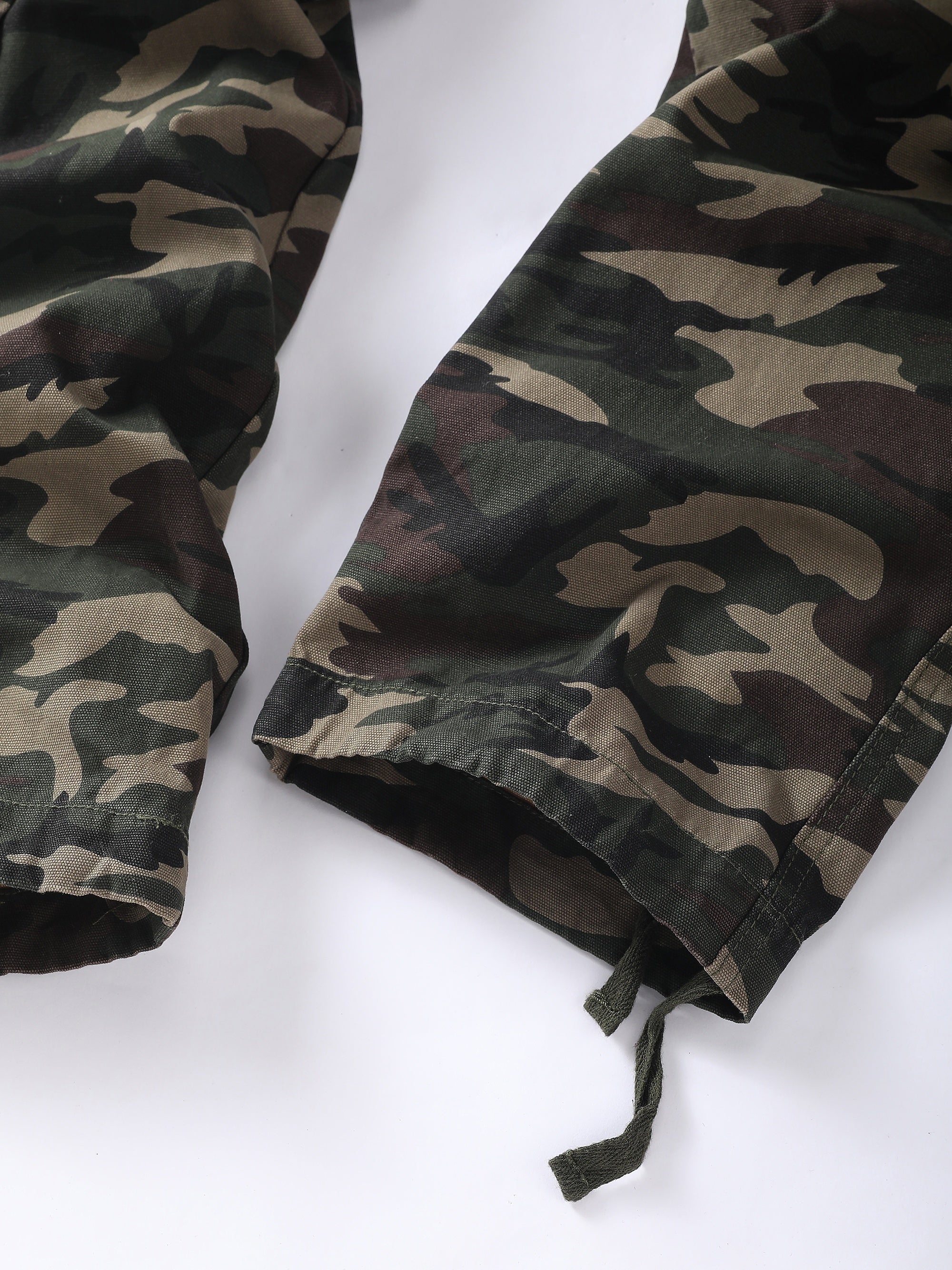 Cotton Camo Cargo Pants Men's Joggers Spring Fall
