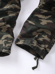 Cotton Camo Cargo Pants Men's Joggers Spring Fall