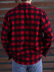 Men's Plaid Collar Long Sleeve Shirt For Spring