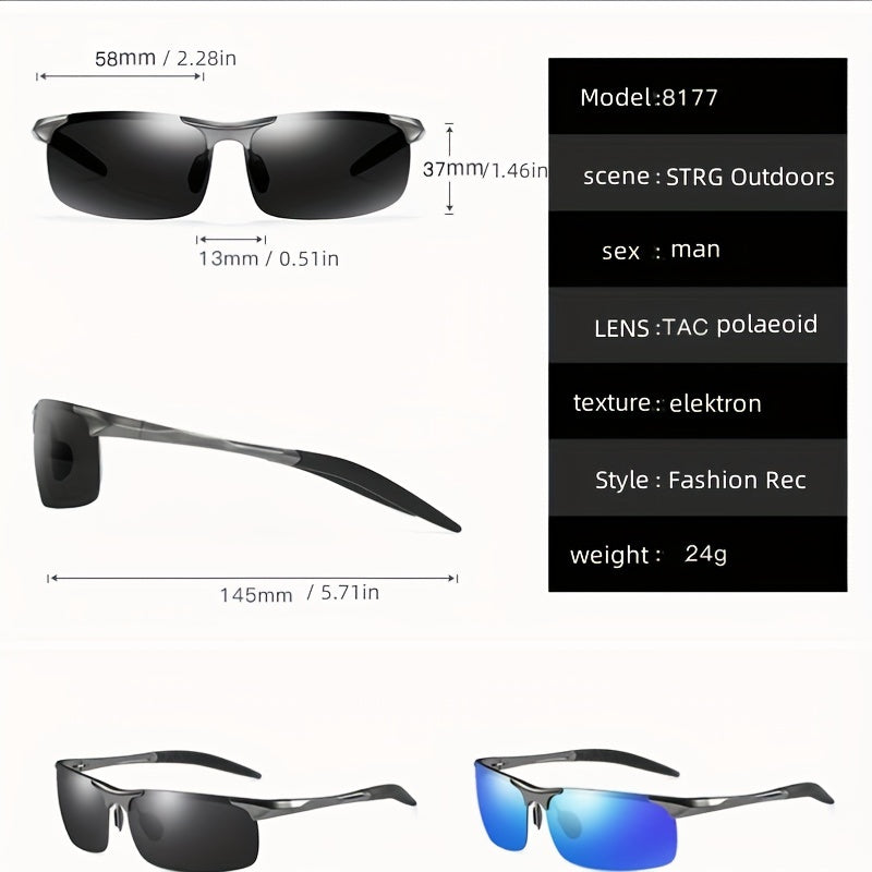 Men's Polarized Sunglasses for Driving Cycling Riding