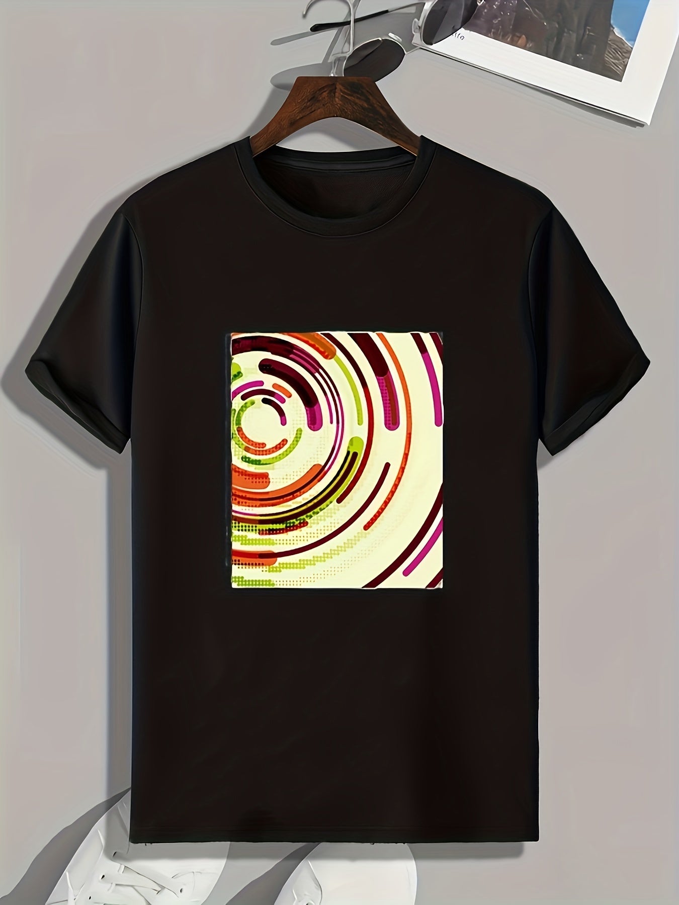 Abstract Painting Print Men's Graphic T-shirt for Summer