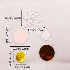 100pcs Christmas Snowflake Disc Party Decoration Confetti