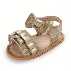 Bowknot Open Toe Sandals For Baby Girls