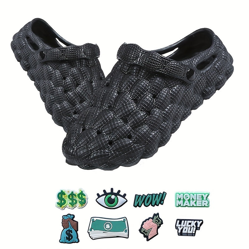Men's Closed Toe Quick Drying Sandals with DIY Charms