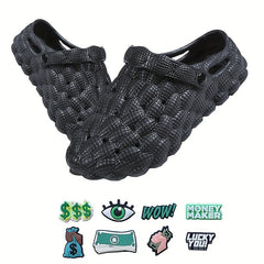Men's Closed Toe Quick Drying Sandals with DIY Charms