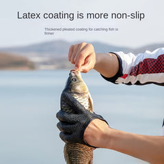 Professional Anti-slip Fishing Gloves Waterproof Fisherman Catch Fish Gloves