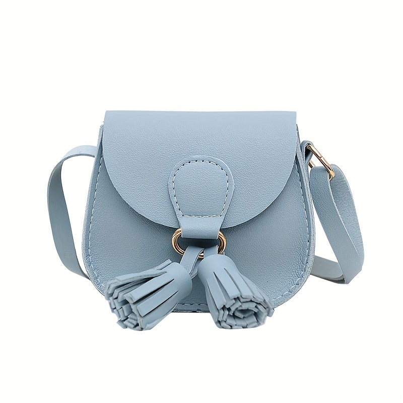 Mini Kids Crossbody Bag Tassel Shoulder Bag Coin Purse for Girls