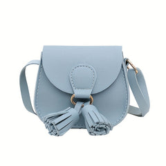 Mini Kids Crossbody Bag Tassel Shoulder Bag Coin Purse for Girls