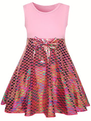 Girls Princess Dress & Accessories Sleeveless Dress Fish Cosplay Performance Cos