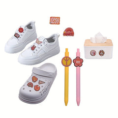 15pcs Pink Shoe Charms DIY Shoe Accessories Girls Boys Men Women Party Favor