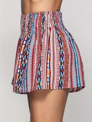 Geo Print High Waist Shorts for Spring & Summer